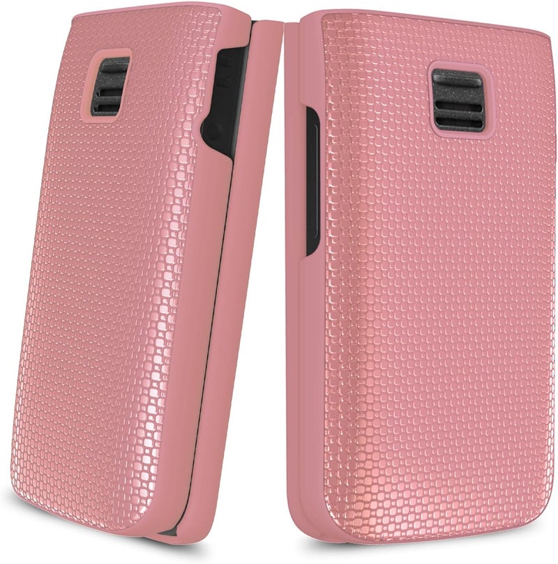 Mocotto for TCL Flip 3 Phone case with Screen Protector Slim Hard Shell Protector Cover for T435 (2024) (TCL Flip 3,Rose Gold) - Image 4